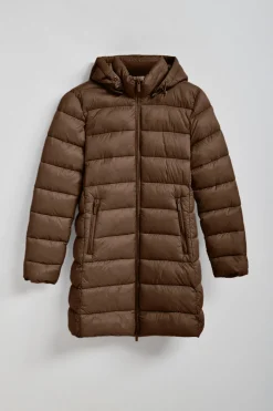 Abrigo Suzette ultralight marrón con parche Rigby Go