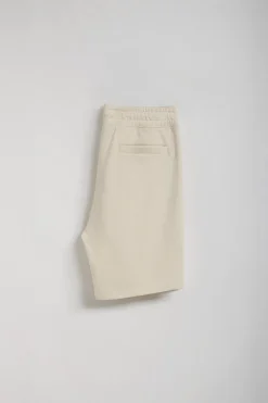 Bermuda Jonas beige de algodón y patrón relaxed fit con parche en sarga engomado Polo Club