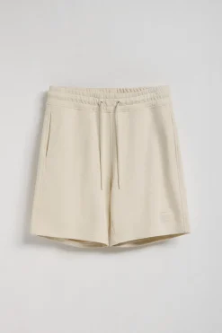 Bermuda Jonas beige de algodón y patrón relaxed fit con parche en sarga engomado Polo Club