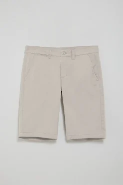 Bermuda relax gris claro con detalles Polo Club