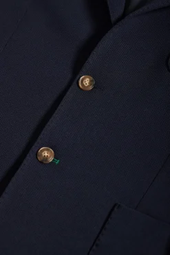 Blazer azul marino abotonada con detalles Polo Club