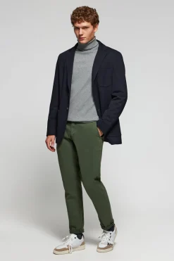 Blazer azul marino abotonada con detalles Polo Club