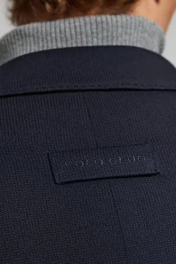 Blazer azul marino abotonada con detalles Polo Club