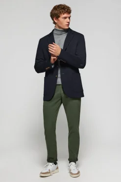 Blazer azul marino abotonada con detalles Polo Club