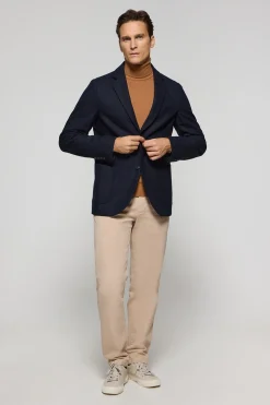 Blazer Cameron azul marino con detalles Polo Club