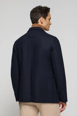 Blazer Cameron azul marino con detalles Polo Club