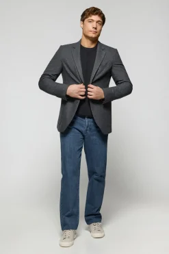 Blazer Cameron gris con detalles Polo Club