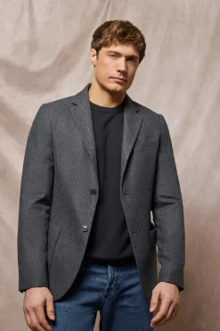 Blazer Cameron gris con detalles Polo Club