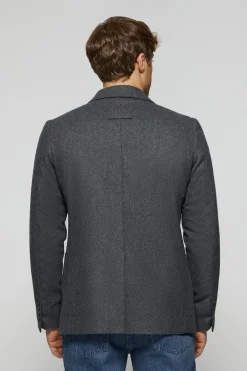 Blazer Cameron gris con detalles Polo Club