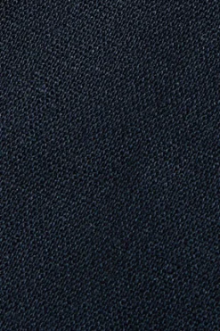 Blazer de lino azul marino abotonada con detalles Polo Club