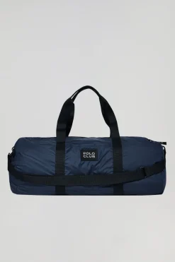 Bolsa ligera de viaje azul con detalle Polo Club