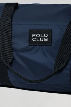 Bolsa ligera de viaje azul con detalle Polo Club