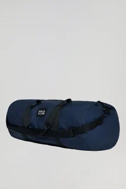 Bolsa ligera de viaje azul con detalle Polo Club