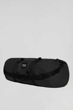 Bolsa ligera de viaje negra con detalle Polo Club