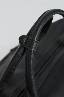 Bolsa negra Kent con cremallera y detalles Polo Club