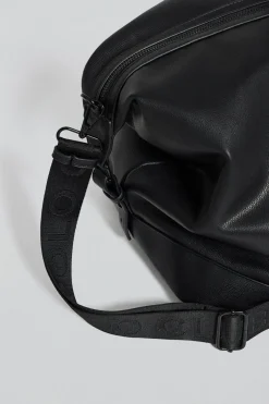 Bolsa negra Kent con cremallera y detalles Polo Club