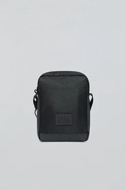 Bolso bandolera negra Riverdale con parche engomado Polo Club
