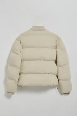 Bomber acolchada beige Dubái con detalle Polo Club