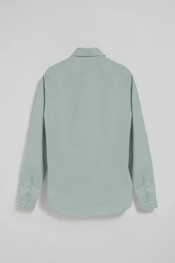 Camisa Arizona de cuadro vichy verde con bordado Rigby Go
