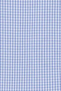 Camisa de cuadros vichy azules con logo bordado Rigby Go