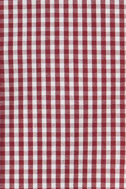 Camisa de cuadros vichy color borgoña con logo Rigby Go