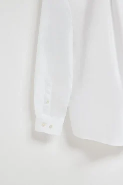 Camisa lisa oxford blanca con logo bordado Polo Club