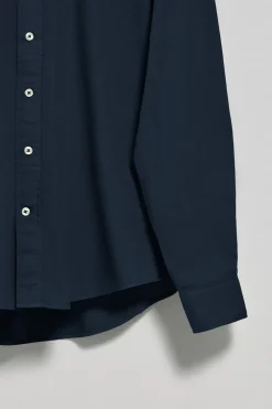 Camisa loose fit azul marino con logo bordado Polo Club