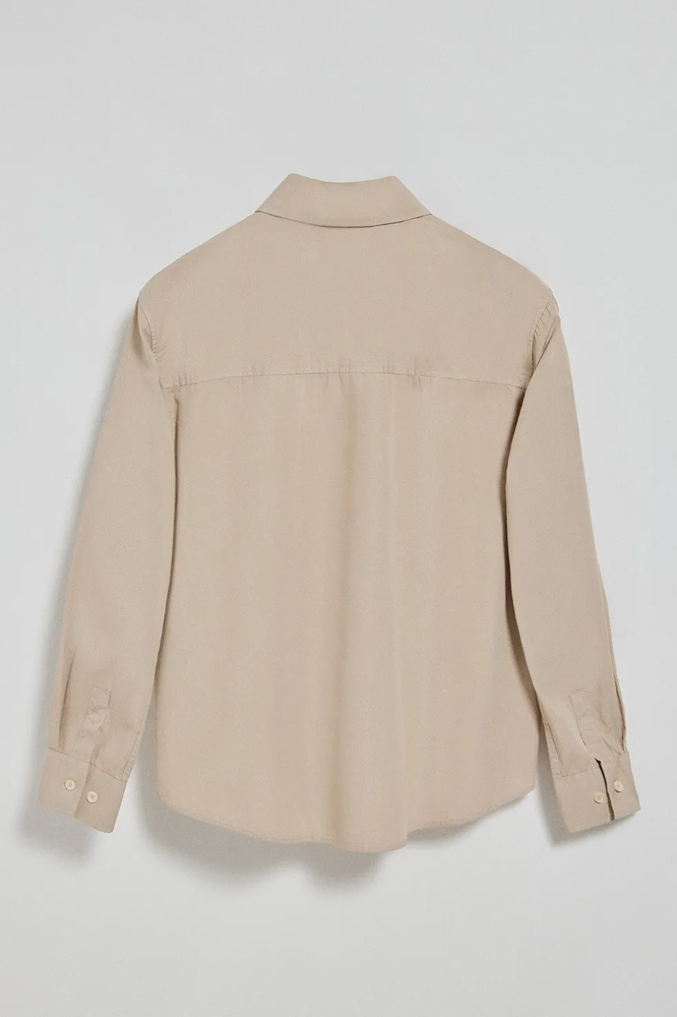 Camisa loose fit color arena con logo block Polo Club