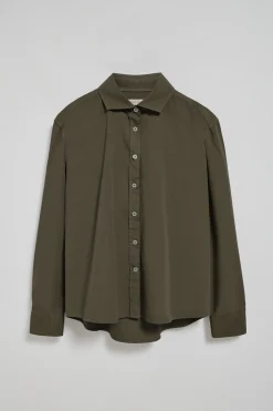 Camisa loose fit verde con logo block Polo Club