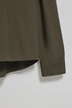 Camisa loose fit verde con logo block Polo Club