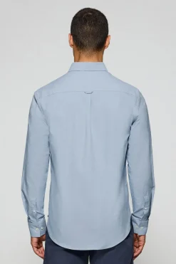 Camisa oxford azul cielo con logo bordado Rigby Go