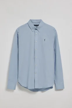 Camisa oxford azul cielo con logo bordado Rigby Go