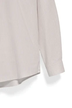 Camisa oxford de raya yale marrón claro con logo bordado Polo Club