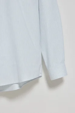 Camisa oxford de raya yale azul claro con logo bordado Polo Club