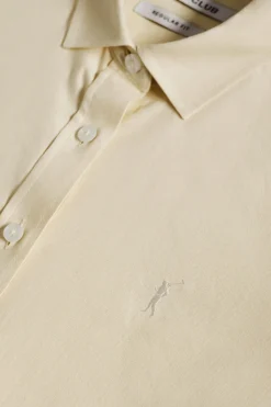 Camisa Oxford Regular fit amarillo con logo Rigby Go