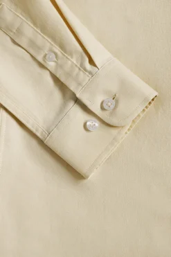 Camisa Oxford Regular fit amarillo con logo Rigby Go