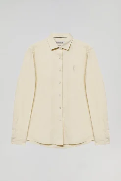 Camisa Oxford Regular fit amarillo con logo Rigby Go