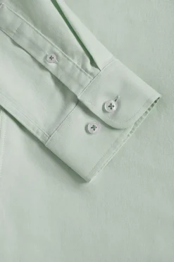Camisa Oxford Regular fit verde jade con logo Rigby Go