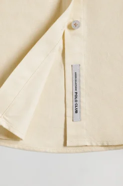 Camisa Oxford Regular fit beige con logo Rigby Go