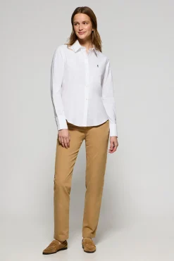 Camisa Oxford Regular fit blanca con logo Rigby Go