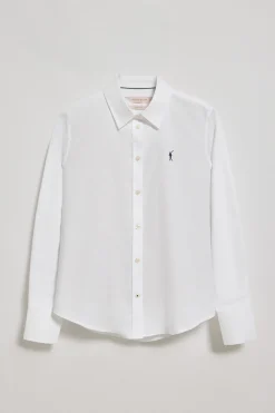 Camisa Oxford Regular fit blanca con logo Rigby Go