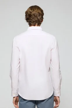 Camisa oxford rosa con logo bordado Rigby Go
