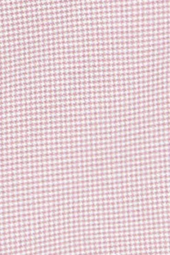 Camisa pata de gallo rosa con bordado Rigby Go