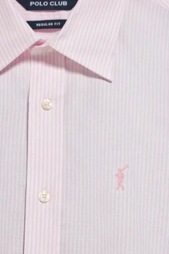 Camisa raya yale rosa con logo bordado Rigby Go