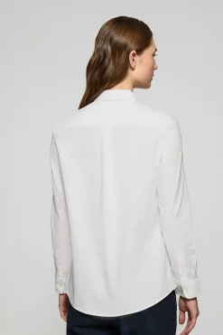 Camisa regular fit blanca con bordado Polo Club