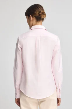 Camisa rosa de corte recto con logo Rigby Go