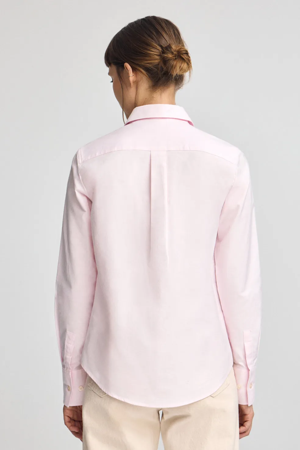 Camisa rosa de corte recto con logo Rigby Go
