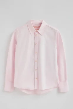 Camisa rosa de corte recto con logo Rigby Go