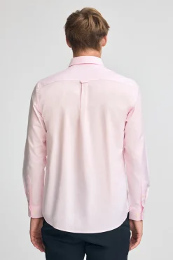 Camisa rosa de corte regular con logo Rigby Go