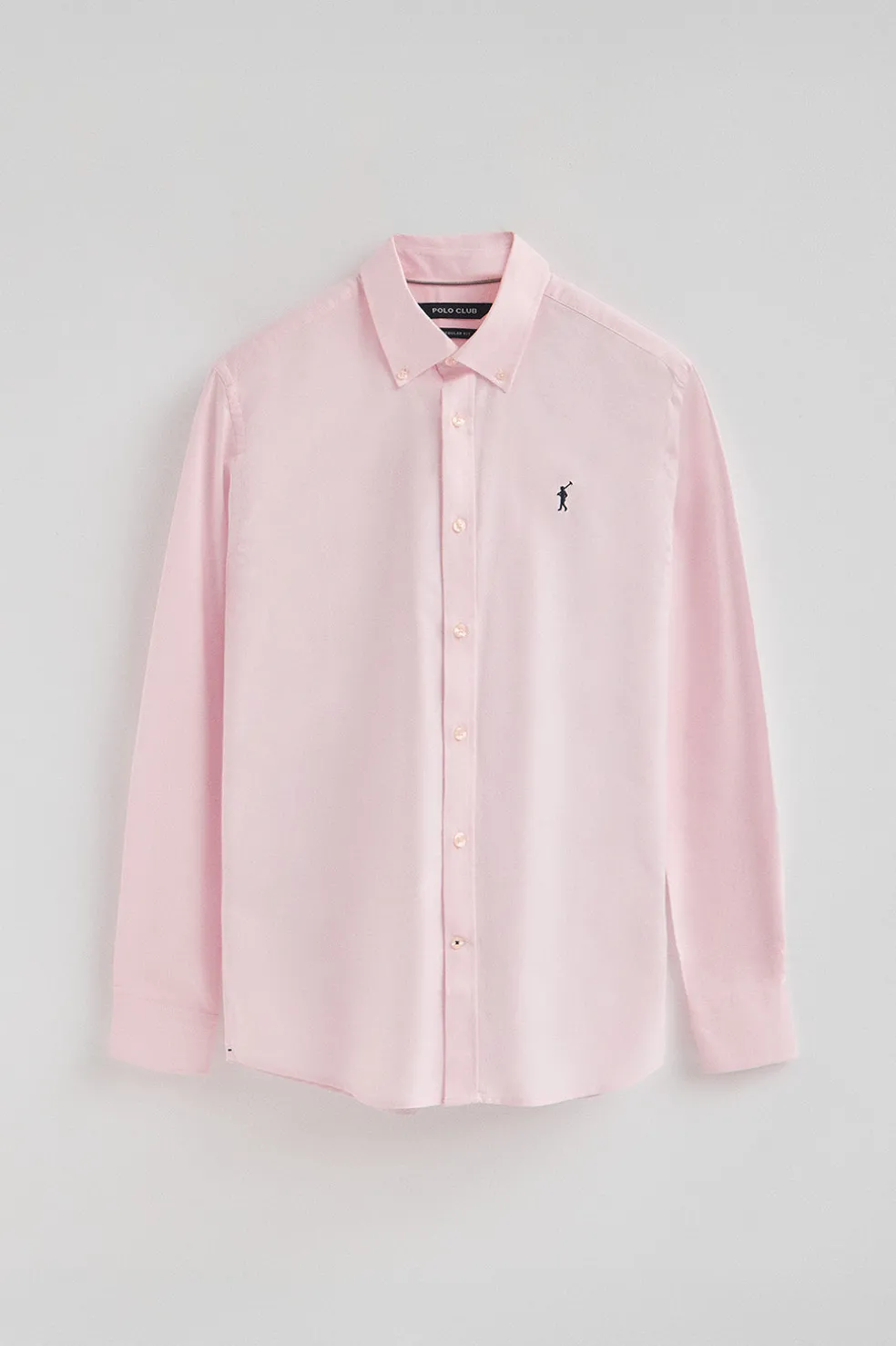 Camisa rosa de corte regular con logo Rigby Go